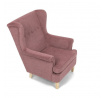 Kreslo ušiak, ružová látka, AK-388 PINK2