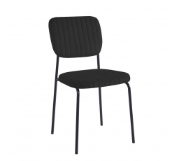 Stolička velvet čierna K19-FXJG