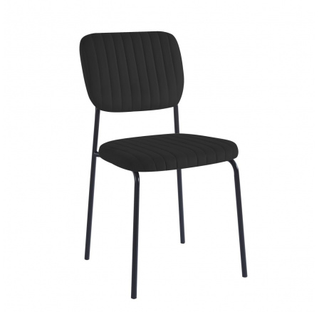Stolička velvet čierna K19-FXJG Stolička velvet čierna K19-FXJG