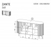 Systém "ZANTE" ZA3 (Komoda 150 2D1W) -