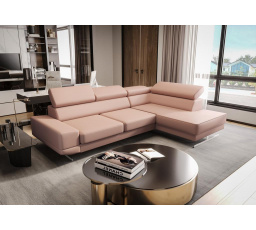 Rohová Kožená sedacia súprava MILANO I - pravá, prírodná koža - voliteľná farba