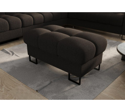 Taburet ASPEN 100x55 cm - čierna