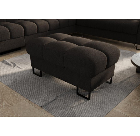 Taburet ASPEN 100x55 cm - čierna