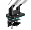 Dvojitý držiak na monitory 49 palcov, bielo-čierny X-Arm Dual RGB