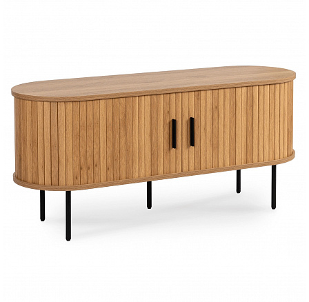 Skrinka RTV TRISH 120 cm Dvojdverová Dub