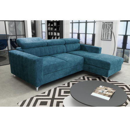 Rohová sedacia súprava Mildred Premium P modrá