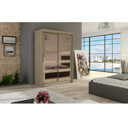 Šatní skriňa MIKADO IV, Dub sonoma