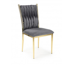 Jedálenská stolička K436, sivá/zlatá