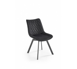 Jedálenská otočná stolička K520, čierna/čierna