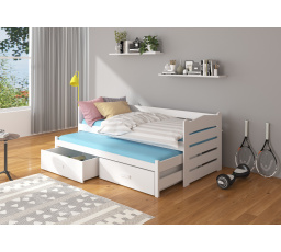 Dvojlôžko s matracmi TIARRO 200x90 Biela