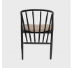 Stolička CALIDO Čierna 55x58x78 cm 739316