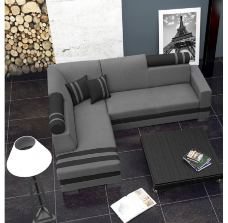 Sedacia súprava Replay L sivá/čierna