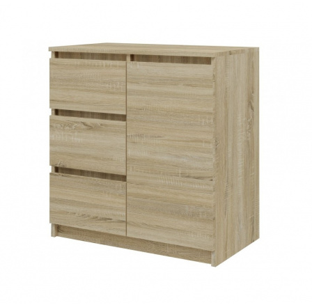 Komoda Malvína 1D3S, dub sonoma Komoda Malvína 1D3S, dub sonoma