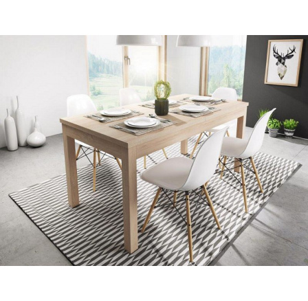 Rozťahovací jedálenský stôl Aspen 120x80 dub sonoma
