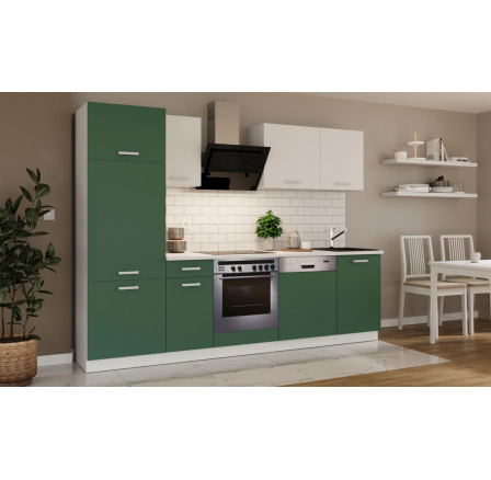 Kuchynská linka Todor 270 zelená/biela + PD 210 biela