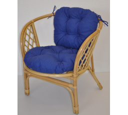 Vankúš na kreslo Bahama tmavomodrý