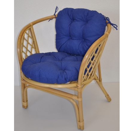 Vankúš na kreslo Bahama tmavomodrý