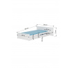 Posteľ s matracom ALDEX SHELF 180x80 Biela+Uhlíková