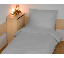 Obliečky francúzske bavlna UNI 220x200,70x90 svetlo šedé
