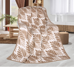 Deka Karmela jednolôžko 150x200cm béžový list