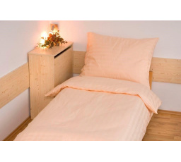 Predĺžené obliečky Atlas gradl 140x220, 70x90cm Marhuľový hotelový uzáver