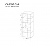 Systém "CARINI" CA4 - Farba: dub nash