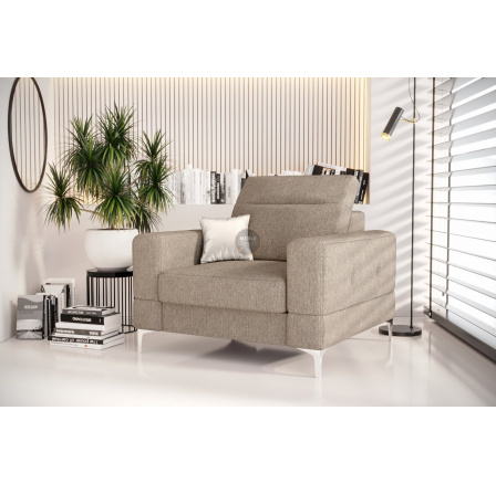 Kreslo čalúnené MALIBU 104 cm - béžová Kreslo čalúnené MALIBU 104 cm - béžová