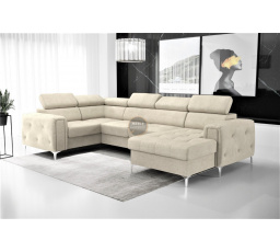 Rohová sedacia súprava ORION MAX III s funkciou spania 165x320x185 cm - béžová, ľavá