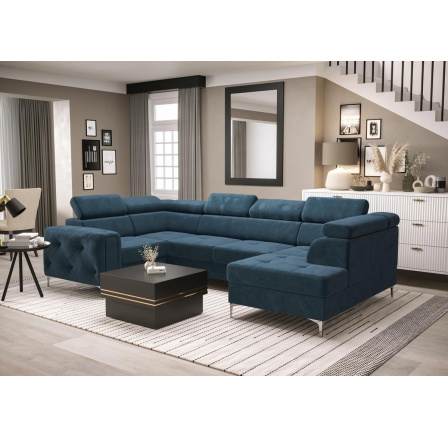 Rohová sedacia súprava ORION MAX II s funkciou spania 165x350x185 cm - voliteľný odtieň - ľavá Rohová sedacia súprava ORION MAX II s funkciou spania 165x350x185 cm - voliteľný odtieň - ľavá