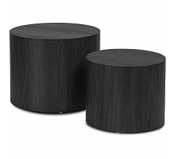 Sada stolíkov LEILA Čierna