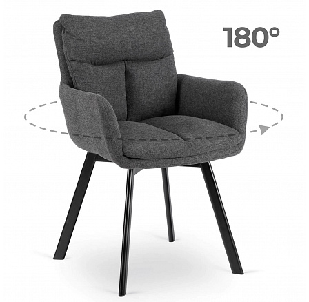 Otočná stolička CORTADO Tmavosivá