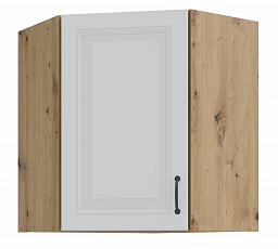 Horní rohová skříňka STELLO - 60x60 GN-72 1F (45°), Dub Artisan/Bílý mat