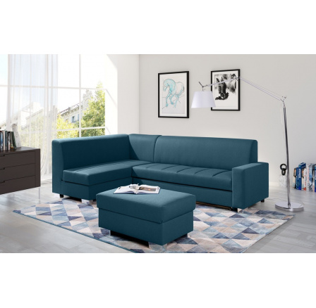 Rohová sedacia súprava MIX s taburetom, Malmo 81, Ľavá