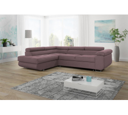 Rohová sedacia súprava Dolly L fialovo-hnedá