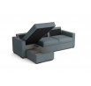 Rohová sedacia súprava Tomáš modro-sivá