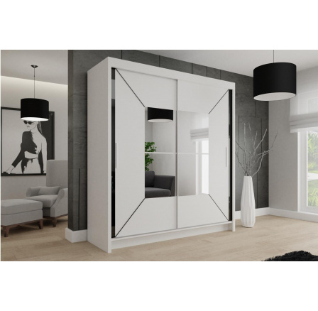 Šatní skriňa NIKÉ 200, Dub sonoma