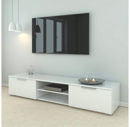 TV komoda MATEO 189, Biely lesk