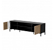 TV komoda MERCI 180 EF, čierna / dub artisan