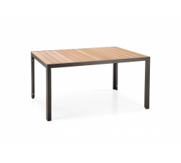 Jedálenský stôl FIERRO, hnedý / čierny