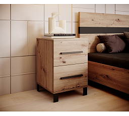 Nočný stolík so zásuvkami MALEN Artisan+Artisan