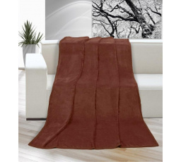 Deka micro jednolôžko 150x200cm hnedá