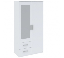 Šatní skriňa TAMINA 2D2S, Biela