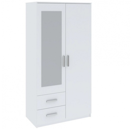 Šatní skriňa TAMINA 2D2S, Biela