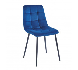 Stolička velvet modrá K11-FX