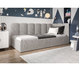 Posteľ SIMBA - sivá - T88, Pravá strana