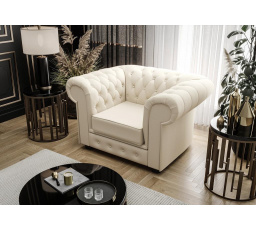 Kreslo MANCHESTER prírodná koža - prírodná koža - voliteľná farba