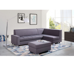 Rohová sedacia súprava MIX s taburetom, Malmo 95, Pravá