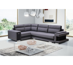 Rohová sedacia súprava Andy 1 ľavá sivá/čierna