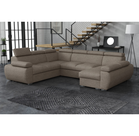 Sedacia súprava Bodie U hnedosivá