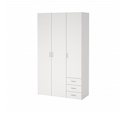 Šatní skriňa SID 3d3s (70409), Biela